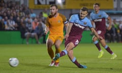 Jack Wilshere opens the scoring for West Ham