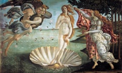 The Birth of Venus by Sandro Botticelli (1445-1510), tempera on canvas, 1725x2785 cm, 1484<br>The Birth of Venus, 1484, by Sandro Botticelli (1445-1510), tempera on canvas, 172.5x278.5 cm.