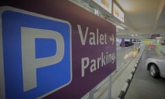 A screengrab from the Gatwick airport website valet parking video.