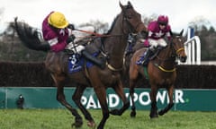 Ruby Walsh is unable to stay united with Valseur Lido just after the last fence while in the lead in the Irish Gold Cup