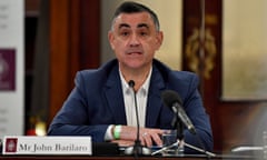 John Barilaro giving evidence at a parliamentary inquiry earlier this year