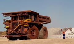 Mining vehicle at Kumba Iron Ore