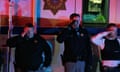 TOPSHOT-US-CRIME-SHOOTING<br>TOPSHOT - Law enforcement personnel salutes as the motorcade carrying fallen Boulder Police officer Eric Talley exits the King Soopers grocery store in Boulder, Colorado on March 22, 2021 after a mass shooting on March 22, 2021. - A gunman killed at least 10 people including a police officer at a grocery store in Colorado on Monday, March 22, police said, in the latest shooting to hit the western state -- scene of two of the most infamous US mass murders.
The shooter is being held in custody and was injured, said Michael Dougherty, district attorney for Boulder County, located 30 miles (50 kilometers) northwest of the state capital Denver. (Photo by Jason Connolly / AFP) (Photo by JASON CONNOLLY/AFP via Getty Images)