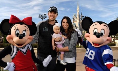 Super Bowl MVP Nick Foles honoured with Disney parade – video