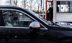 Jordan Henderson arrives at the gate at the Johan Cruyff ArenA in Amsterdam.