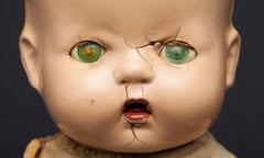 A scary-looking vintage infant doll