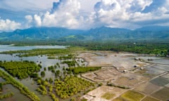 Overview of the mangrove biotope around Pemuteran coastline in north-west Bali island, Indonesia