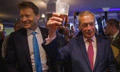 Richard Tice and Nigel Farage in Clacton on Sea on 4 June. 
