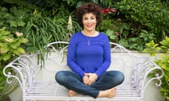 Ruby Wax in her garden