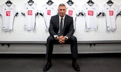 Derby County press conference<br>Derby County manager Nigel Pearson poses for a photo in the home team dressing room after a press conference at the iPro Stadium, Derby. PRESS ASSOCIATION Photo. Picture date: Thursday June 2, 2016. See PA story SOCCER Derby. Photo credit should read: Simon Cooper/PA Wire. RESTRICTIONS: EDITORIAL USE ONLY No use with unauthorised audio, video, data, fixture lists, club/league logos or "live" services. Online in-match use limited to 75 images, no video emulation. No use in betting, games or single club/league/player publications.