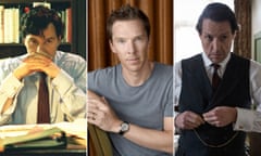 David Morrissey in The Deal, Benedict Cumberbatch, and Hugh Grant in A Very English Scandal