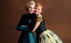Samantha Barks and Stephanie McKeon, who star as Elsa and Anna in the West End version of Frozen.