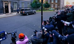 Prime Minister's Questions<br>Members of the media photograph Prime Minister Boris Johnson leaving 10 Downing Street, London, to attend Prime Minister's Questions at the Houses of Parliament. Picture date: Wednesday January 19, 2022. PA Photo. Photo credit should read: Victoria Jones/PA Wire