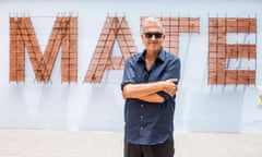 Mario Testino outside Museo Mate