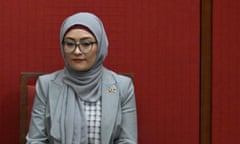 Fatima Payman in the Senate chamber