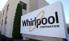 The administrative entrance at the Whirlpool plant in Clyde Ohio, US.