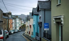 A row of houses in Porthmadog.