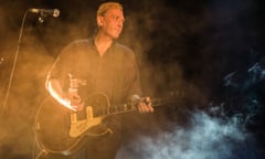 Kevin Walker performing with Killing Joke at the Roundhouse in 2015.