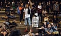 State Of Emergency Declared In Charlotte After Police Shooting Sparks Violent Protests<br>CHARLOTTE, NC - SEPTEMBER 22: Demonstrators take part in a protest on September 22, 2016 in Charlotte, NC. Protests began on Tuesday night following the fatal shooting of 43-year-old Keith Lamont Scott at an apartment complex near UNC Charlotte. A state of emergency was declared overnight in Charlotte and a midnight curfew was imposed by mayor Jennifer Roberts, to be lifted at 6 a.m. (Photo by Sean Rayford/Getty Images)