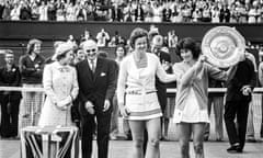 Virginia Wade and Betty Stove - Wimbledon Ladies Final, 1 July 1977

GNM Archive ref GUA/6/9/2/1 Box 38