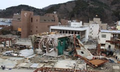 Onagawa town centre after it was obliterated by the 2011 tsunami.