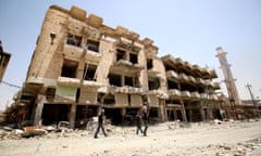 bombed out buildings in Fallujah