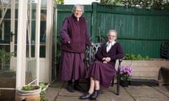Sister Jessica, left, and Sister Christine at home