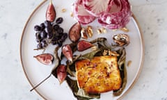 Frankie Unsworth’s sticky baked feta with radicchio.