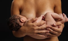 Woman breastfeeding a baby