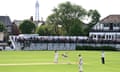 Ben Stokes of Durham bowls during the match against Lancashire.