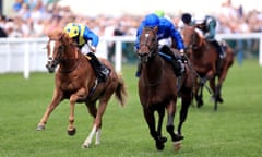 Royal Ascot - Day Five - Ascot Racecourse<br>Blue Point (right) ridden by jockey James Doyle on the way to winning the Diamond Jubilee Stakes during day five of Royal Ascot at Ascot Racecourse. PRESS ASSOCIATION Photo. Picture date: Saturday June 22, 2019. See PA story RACING Ascot. Photo credit should read: Mike Egerton/PA Wire. RESTRICTIONS: Use subject to restrictions. Editorial use only, no commercial or promotional use. No private sales.