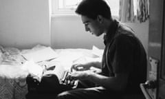 Michael Hastings, aged 18, working at his mother's council flat in Brixton, London, in February 1957. 