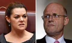 Sarah Hanson-Young and David Leyonhjelm