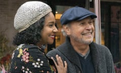 This image released by Sony Pictures shows Tiffany Haddish, left, and Billy Crystal in a scene from “Here Today.” (Cara Howe/Sony Pictures via AP)
