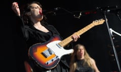 Anna Calvi performing at the Custard Factory in Birmingham.