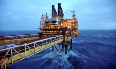 A section of the BP Eastern Trough Area Project oil platform in the North Sea