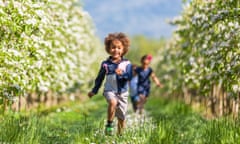 Children from ethnic minority backgrounds playing outside