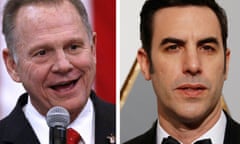 Roy Moore and Sacha Baron Cohen in combination photo