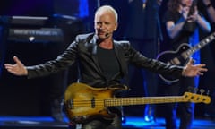 Sting performing at London Palladium.