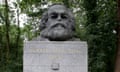 The tomb of Karl Marx in Highgate Cemetery