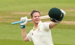 England v Australia , The First Ashes Test Match Day Four, Specsavers Test Series. Edgbaston, Birmingham, England. 04 19, Birmingham, USA - 04 Aug 2019<br>Mandatory Credit: Photo by ESPA Photo Agency/CSM/REX/Shutterstock (10354102ak)
BIRMINGHAM, ENGLAND. 04 AUGUST Steve Smith of Australia celebrates scoring a century during day 3 of the 1st Specsavers Ashes Test Match, at Edgbaston Cricket Ground, Birmingham, England
England v Australia , The First Ashes Test Match Day Four, Specsavers Test Series. Edgbaston, Birmingham, England. 04 19, Birmingham, USA - 04 Aug 2019