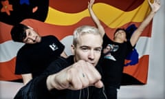 Tony Di Blasi, Robbie Chater and James Dela Cruz of the Avalanches