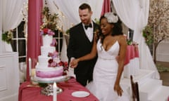 Cameron Hamilton and Lauren Speed on their wedding day.