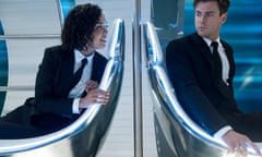 Tessa Thompson and Chris Hemsworth in Men in Black: International.