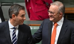 Anthony Albanese and Jim Chalmers in the House of Representatives