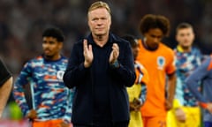 Ronald Koeman after the Netherlands’ defeat by England