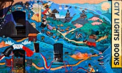 City Lights Books Zapatista Mural, San Francisco<br>C97WWP City Lights Books Zapatista Mural, San Francisco