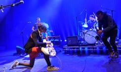 Ezra Furman Performs At O2 Shepherds Bush Empire In London<br>LONDON, ENGLAND - OCTOBER 22: Ezra Furman performs on stage at the O2 Shepherd’s Bush Empire on October 22, 2015 in London, England. (Photo by C Brandon/Redferns)d. (Photo by C Brandon/Redferns)