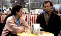 Andie MacDowell and Bill Murray in a scene from Gorundhog Day.