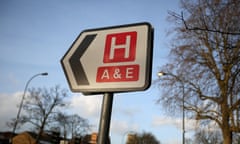 Signpost showing direction of Hospital